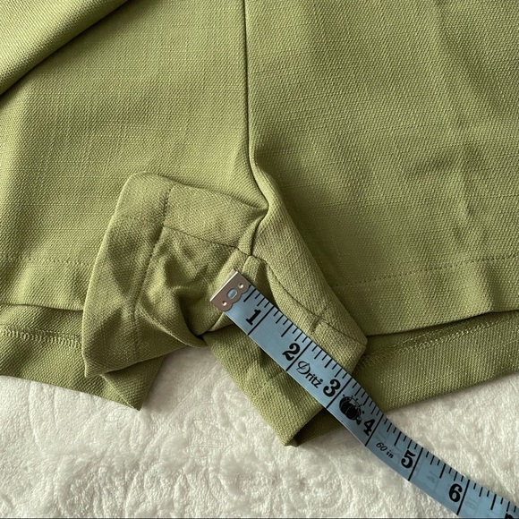 NWT Haute Monde Green Belted Skort - Picture 4 of 12